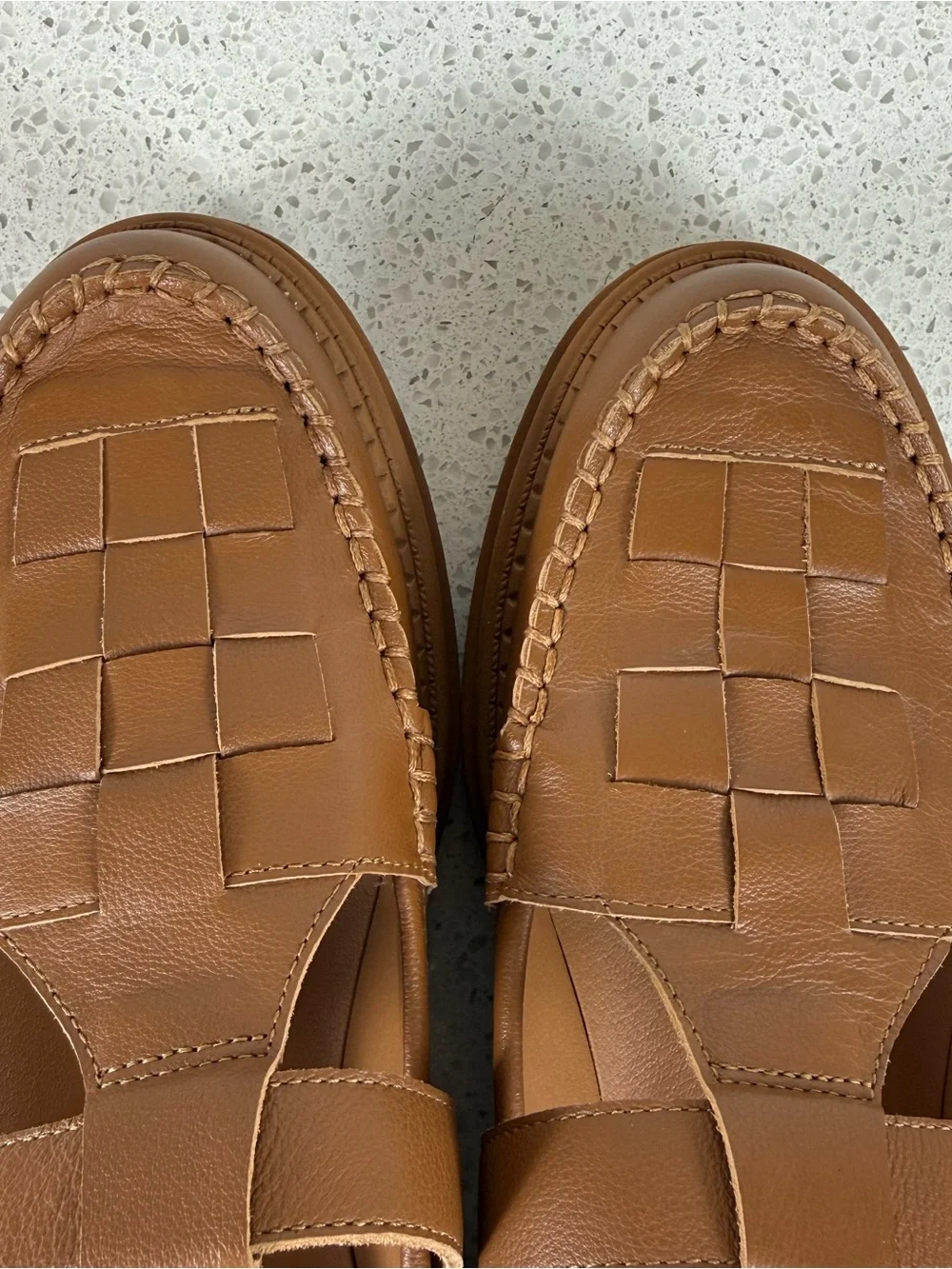 Chelsea & Violet T-Bar Loafer’s Tan Platform Mary Jane Women’s Size 9.5 - Picture 9 of 11